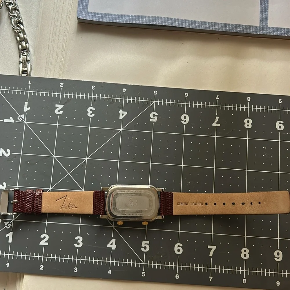 John Weitz Watch with leather Strap